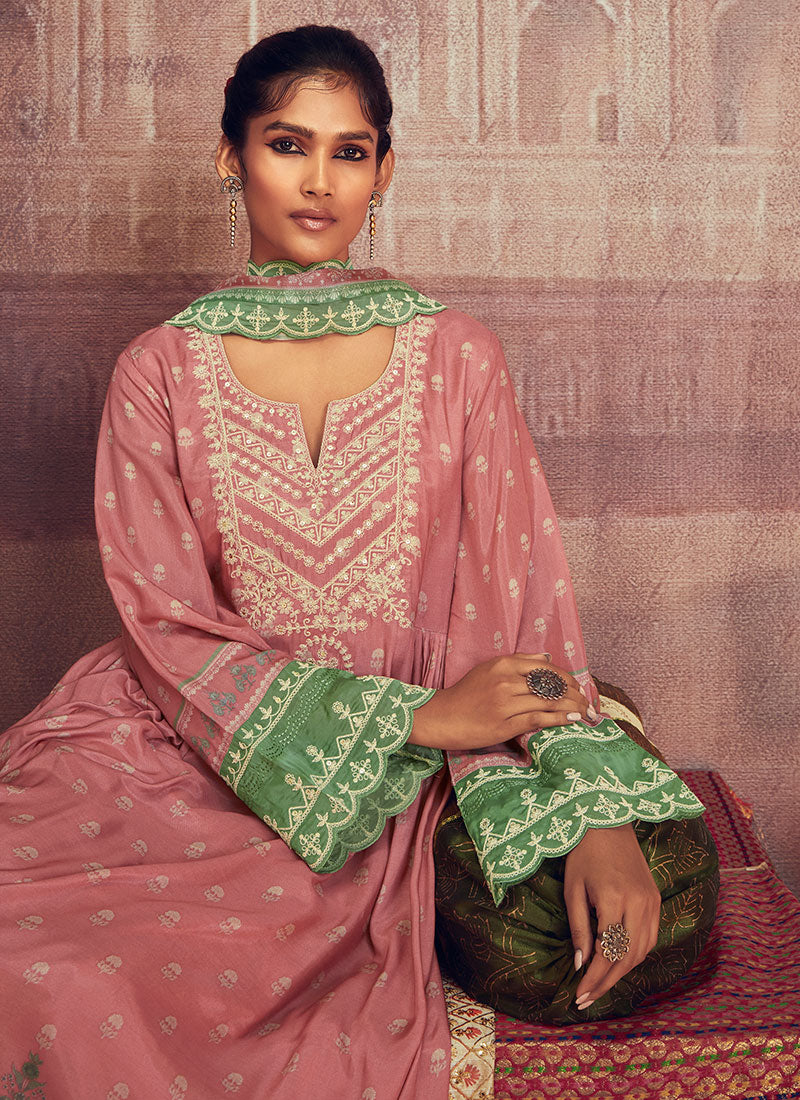 Buy Anarkali Palazzo Suit
