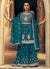 Royal Blue Reshamkari Embroidered Wedding Lehenga Kurti And Dupatta