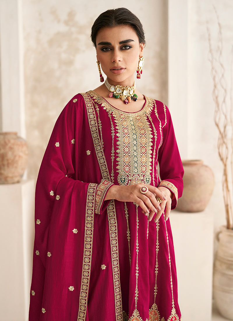Buy Anarkali Dhoti Pant Suit