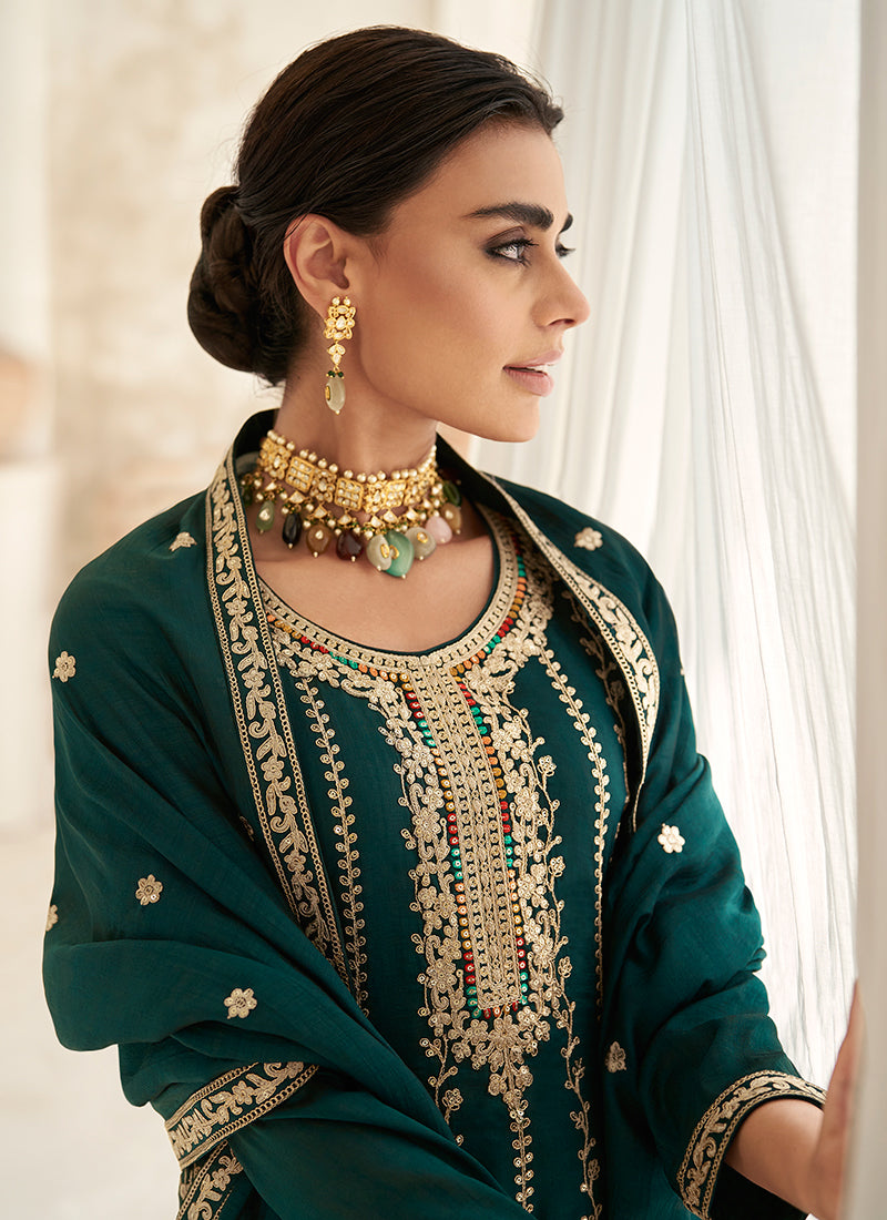 Buy Anarkali Dhoti Pant Suit