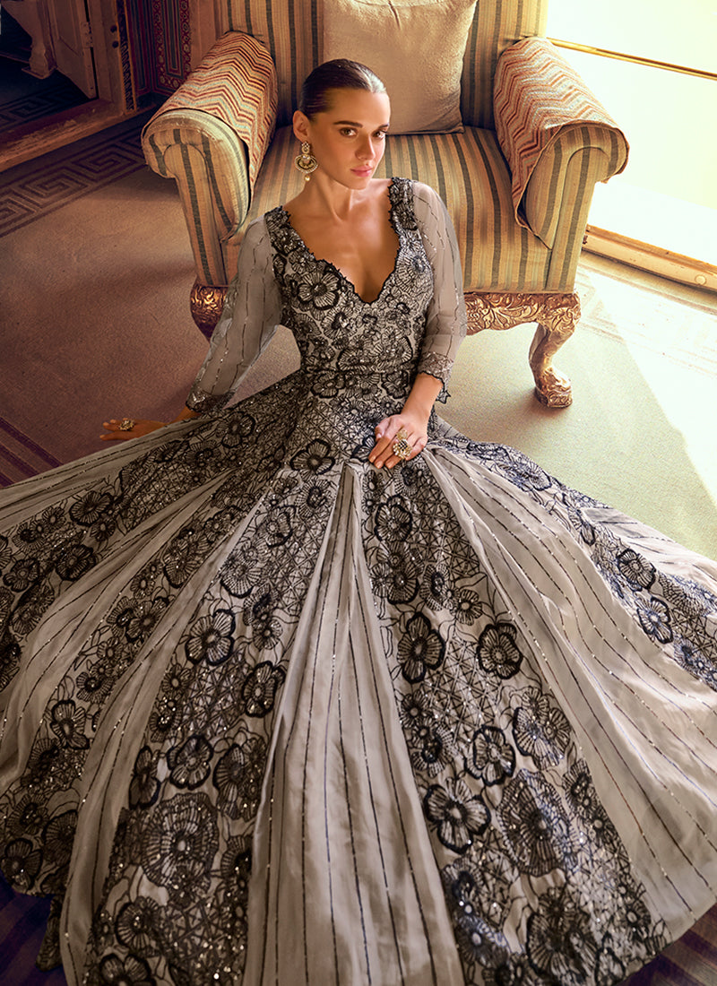 Designer Anarkali Suit At Hatkay In USA UK & Canada