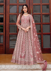 Rose Pink Festive Anarkali Suit