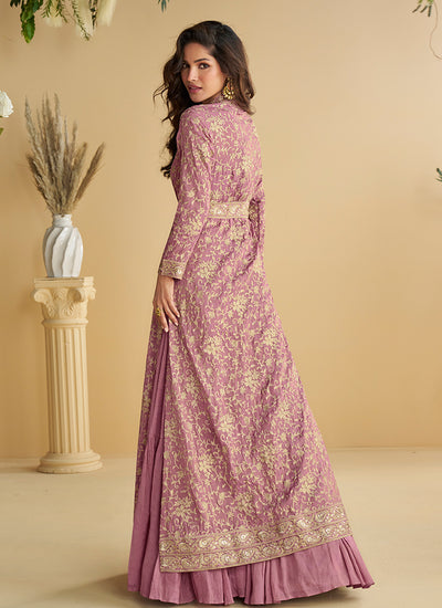 Buy Trendy Pink Anarkali Dress At Hatkay