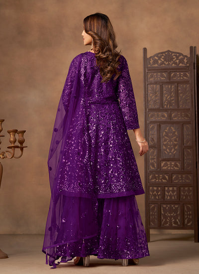 Buy Anarkali Gharara Suit