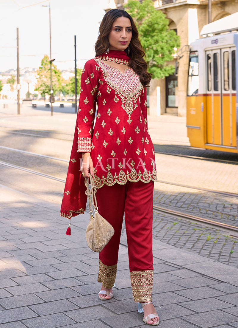 Buy Red Bollywood Dress