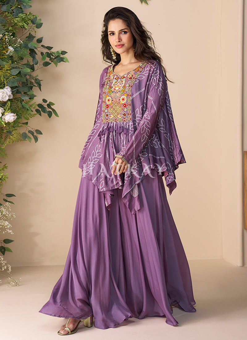 Lavender Palazzo Suit