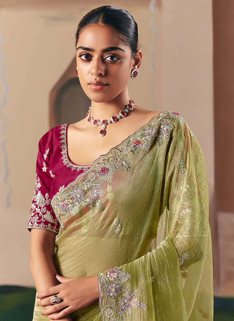Shop Green Saree Online
