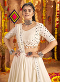 White Embroidered Chaniya Choli