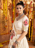 Shop White Navratri Lehenga USA, Canada