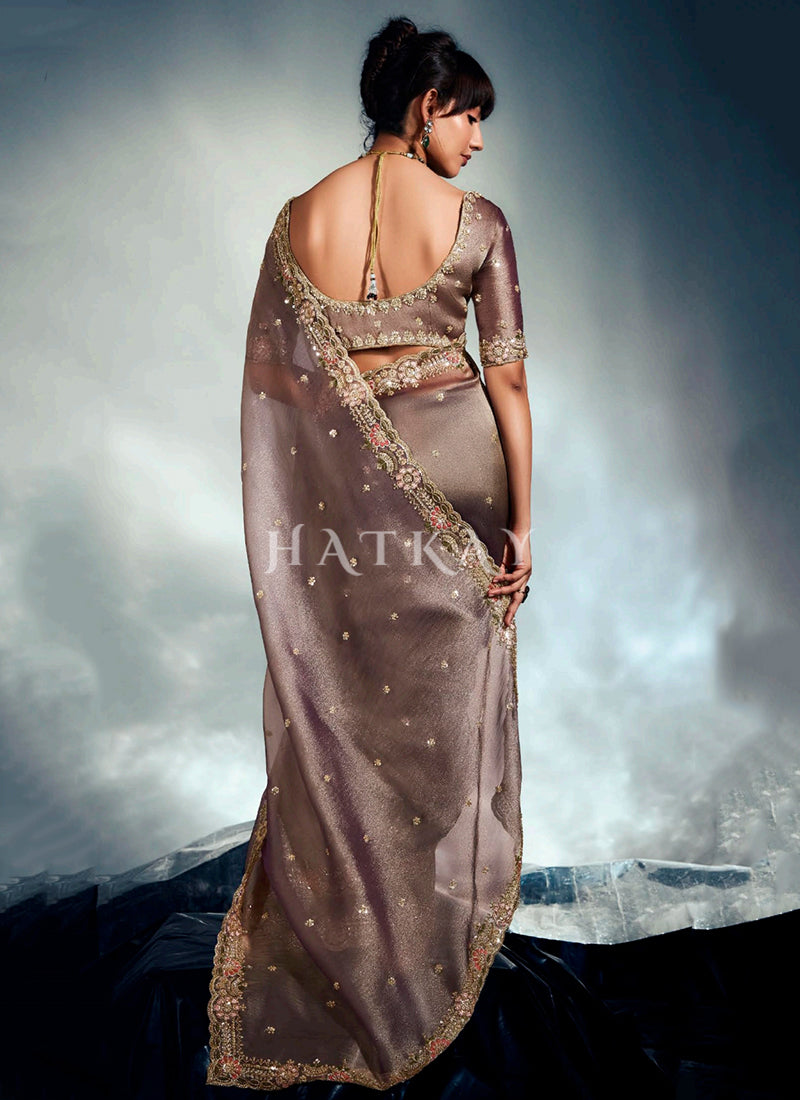 Shop Bollywood designer Party Wear Sari In USA
