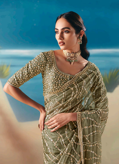 Gren Ready To Wear Sari At Hatkay