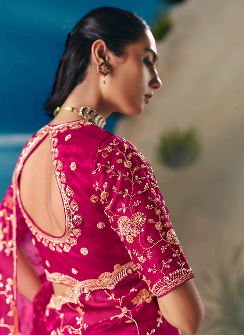 Shop Pink Saree Online