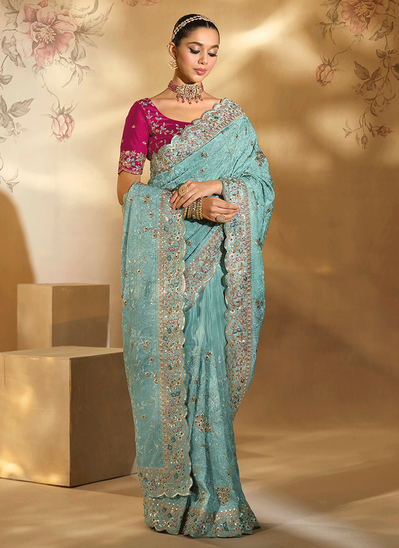 Buy Bridal Sarees Online At Hatkay
