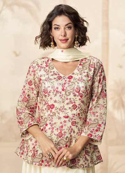 Buy Designer Kurti And Palazzo