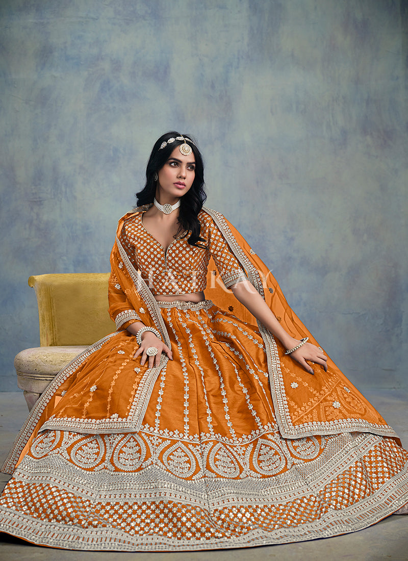 Get a vast range of designer-readymade Indian lehenga choli for women online at the best prices from Hatkay in New York, USA.