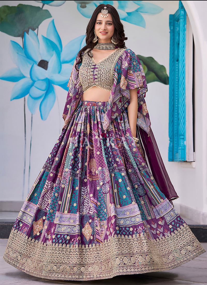 Buy Purple Lehenga Online In Australia