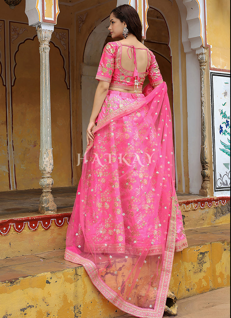 Pink Traditional Lehenga Choli
