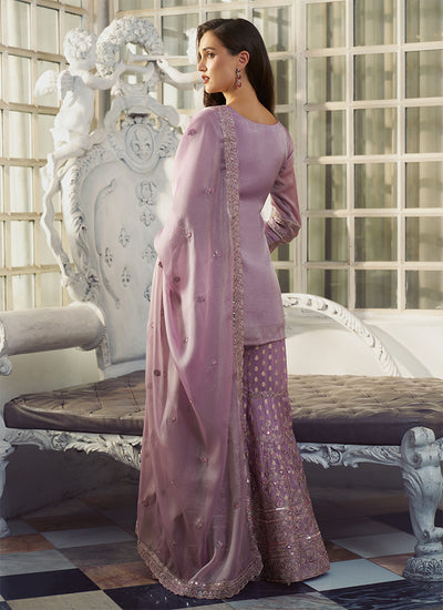 Buy Lavender Gharara Set Online