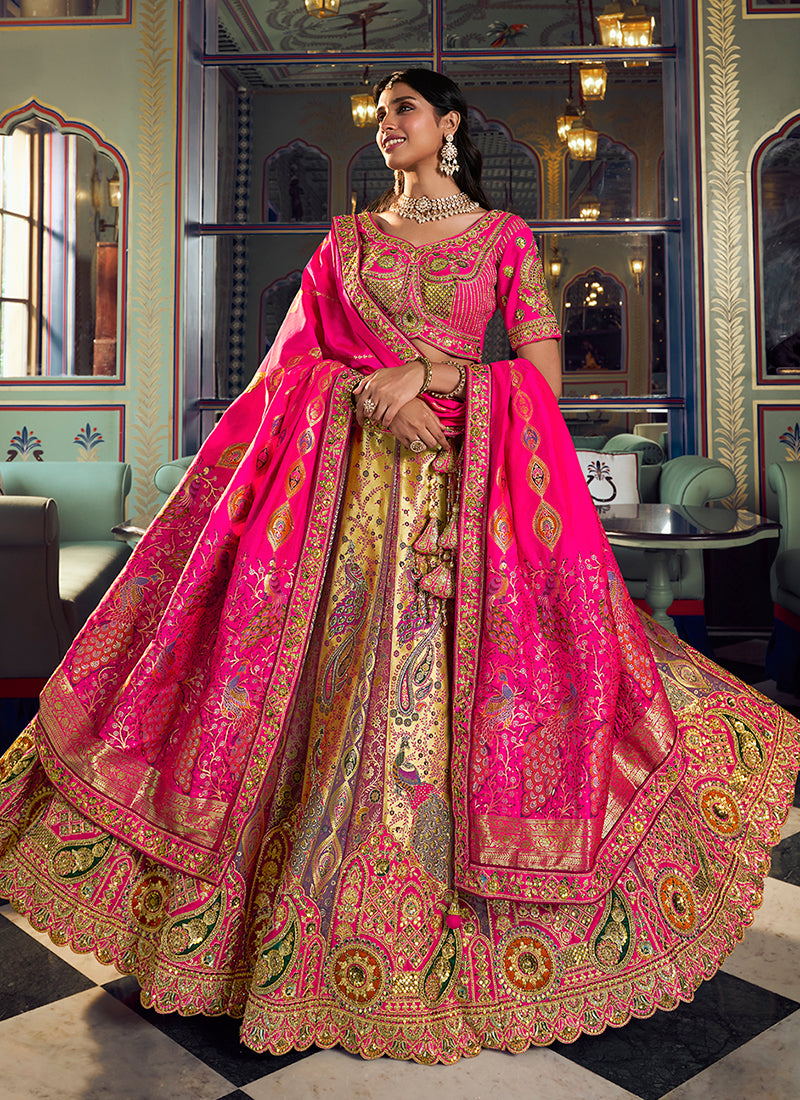 Shop Magenta Pink Lehenga Choli Online