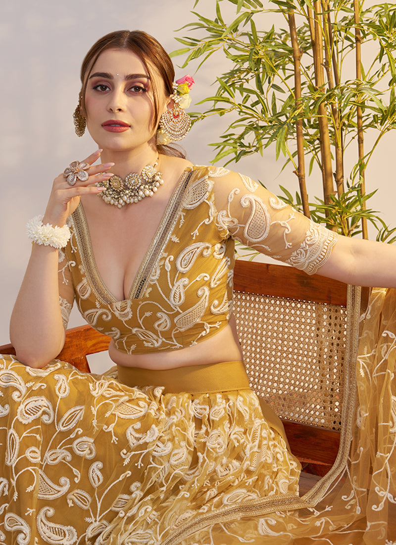 Shop Yellow Lehenga Choli For Women Online