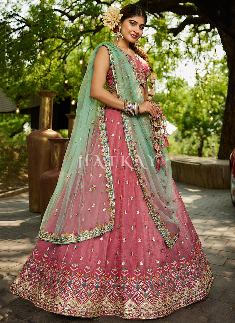 Pink Lehenga For Women