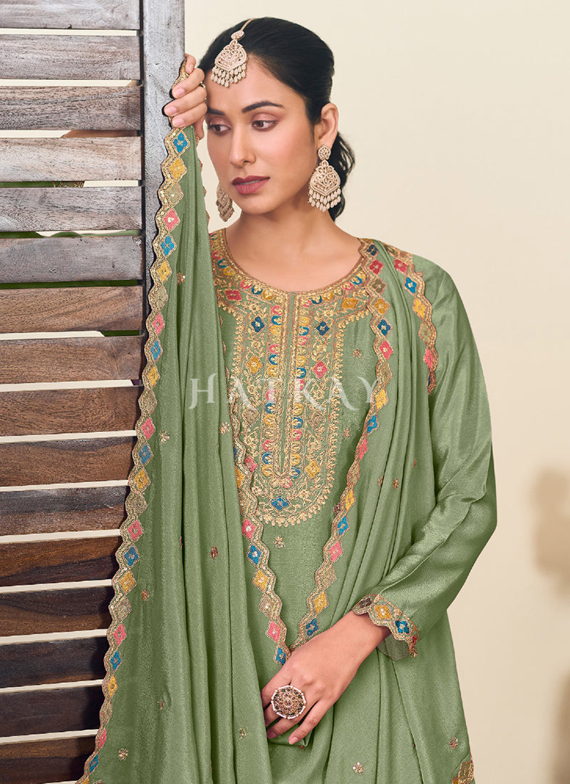 Green Lehenga Kurti