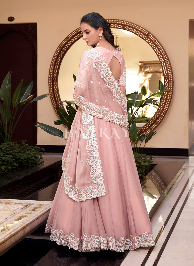 Baby Pink Designer Lehenga Choli