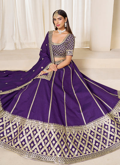 Shop Purple Lehenga Choli