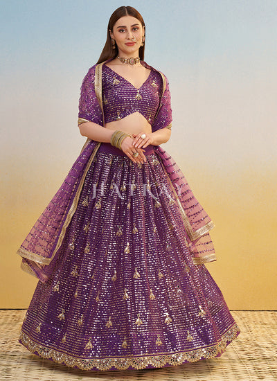 Purple Lehenga Choli In UAE