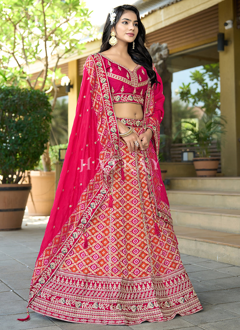 Magenta Lehenga Choli In USA