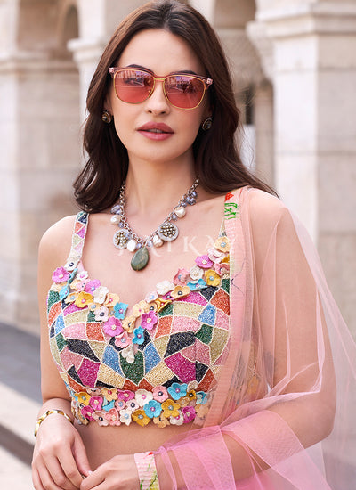 Pink Bollywood Lehenga