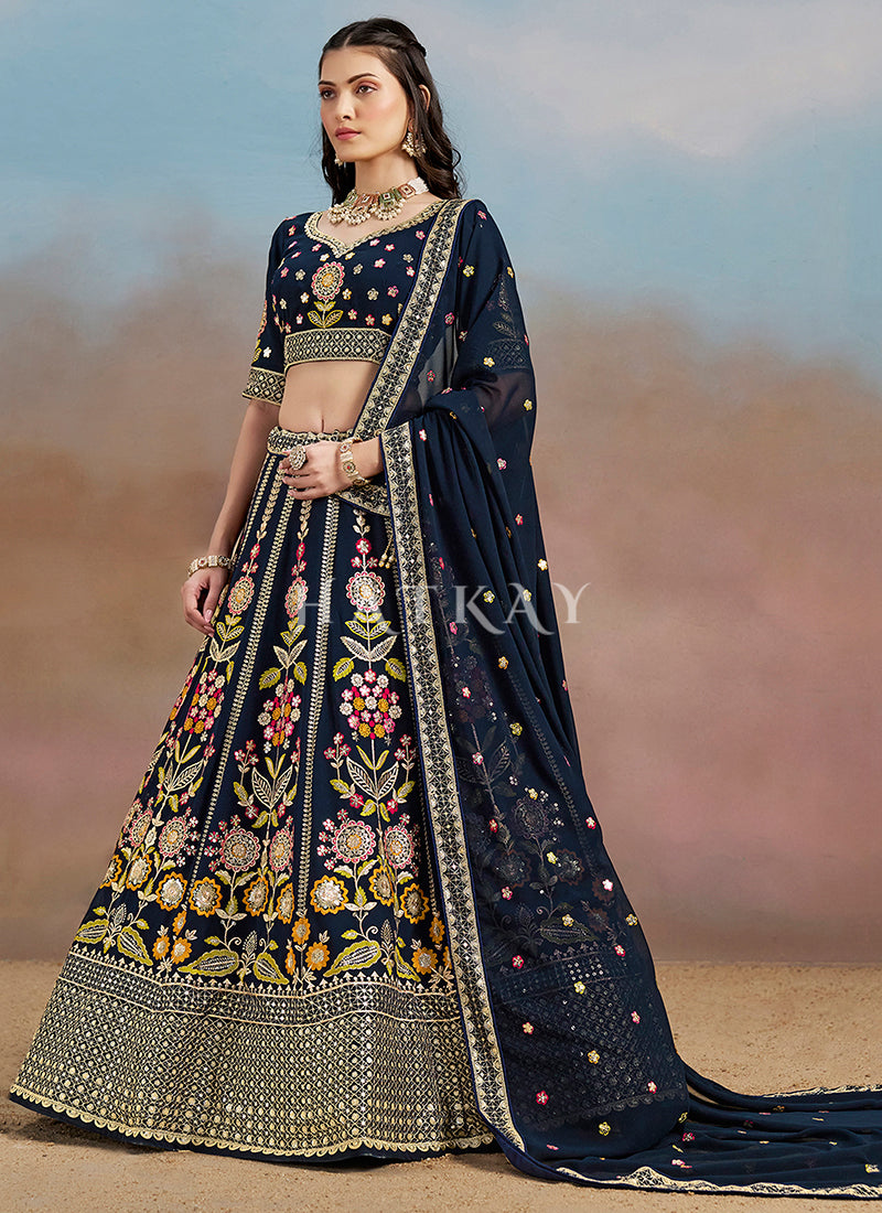 Blue Lehenga Choli