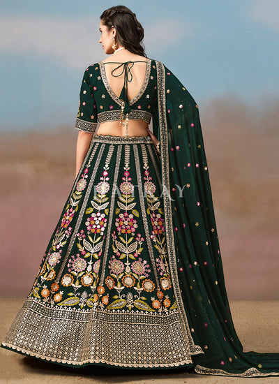 Green Partywear Lehenga