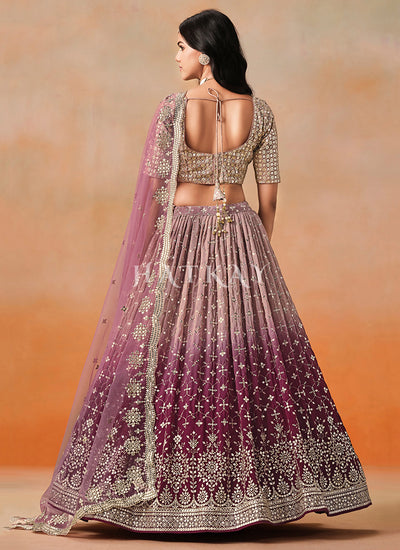 Maroon Bridal Lehenga Choli