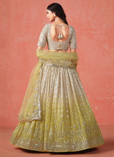 Yellow Bridal Lehenga Choli