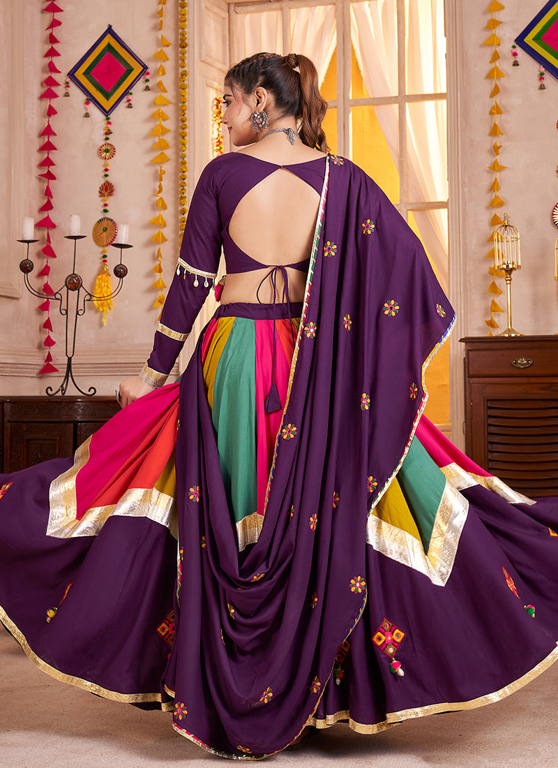 Buy Purple Traditional Gujarati Choli