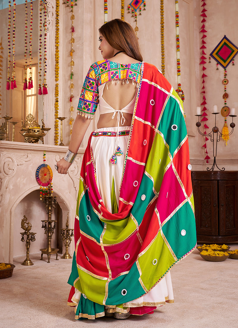 Buy White Lehenga for Navratri