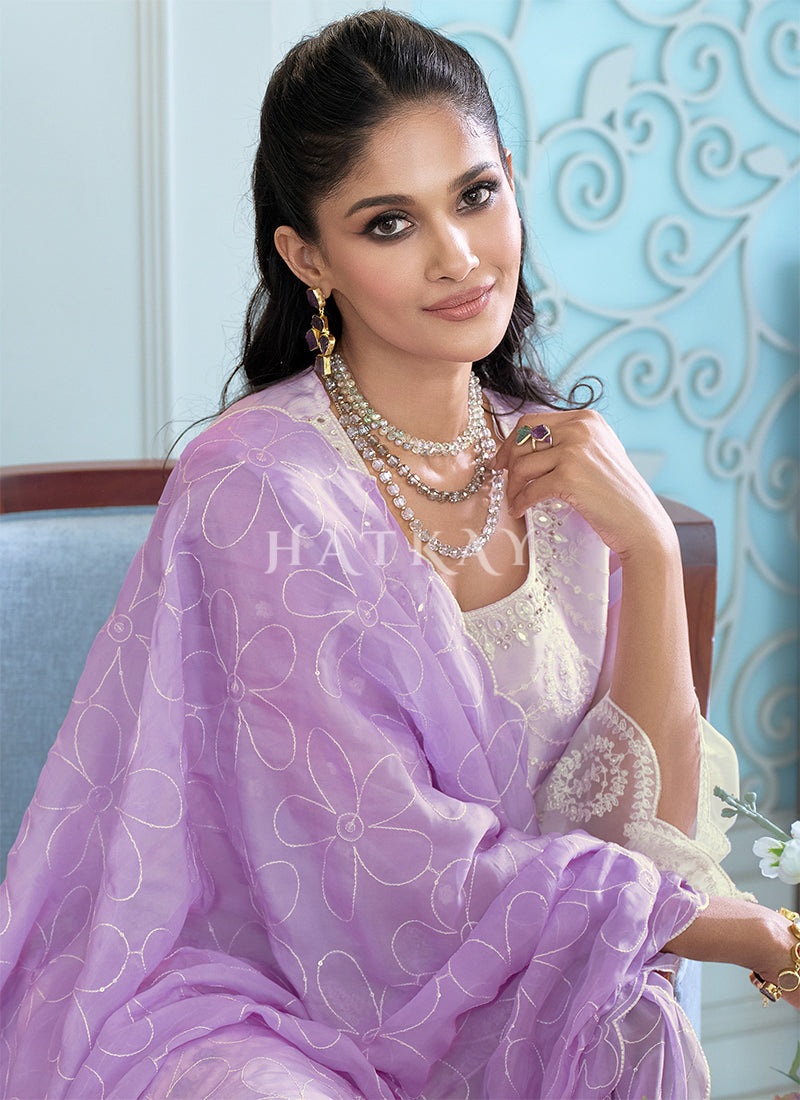 Shop The Latest Off White And Purple Pant Style Suit For In Australia