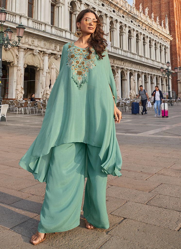 Shop Blue Indian Ethnic Wear Dress In UK