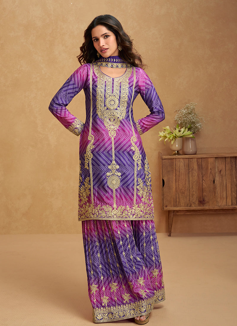 Buy Plazo Suits Online At Hatkay