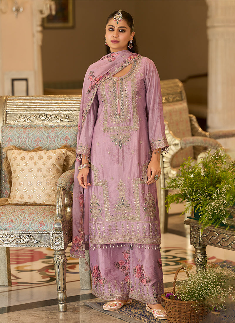 Shop Lavender Wedding Palazzo Suit In Australia