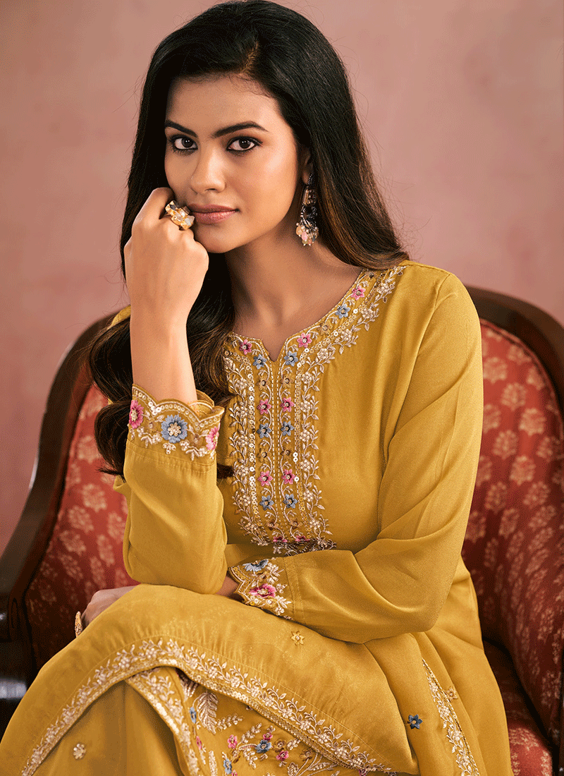 Buy Yellow Palazzo Suit In Australia