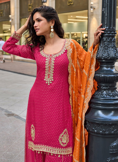 Shop Pink Bollywood Gharara Suit Online