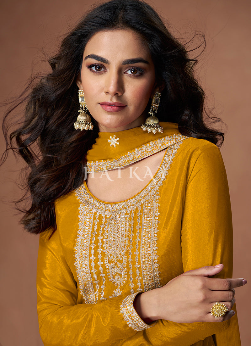 Buy Yellow Mehendi Outfit