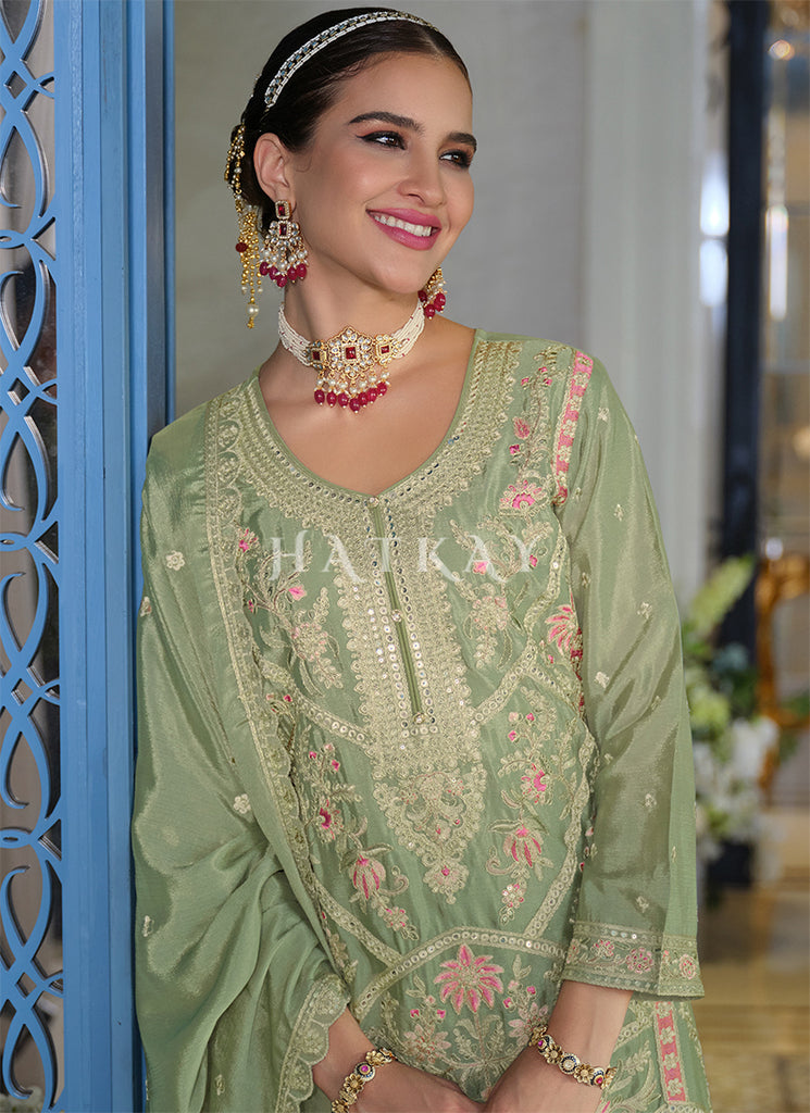 Green Palazzo Suit In Australia