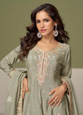 Buy Pastel Green Mehendi Dress in Uk