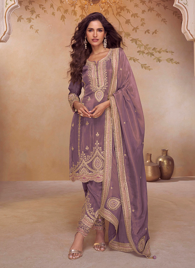 Purple Pant Style Suit