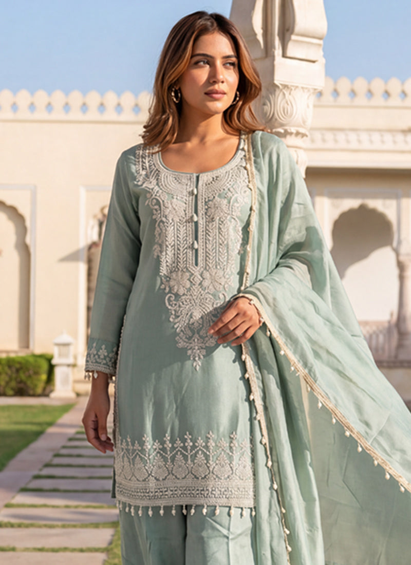 Shop Mint Green Pant Suit Online