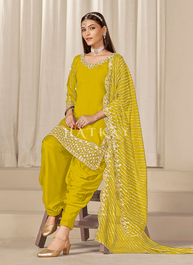 Buy Yellow Punjabi Dress In UK