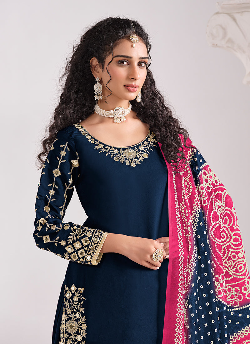 Buy Blue Punjabi Suit In UK